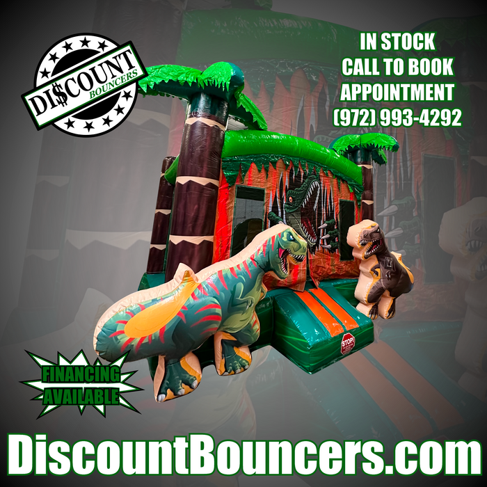 B-105 13' x 13' Dino Bounce House