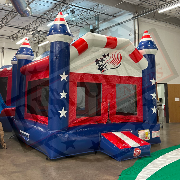 B-130 13'x13' Patriot Bounce House