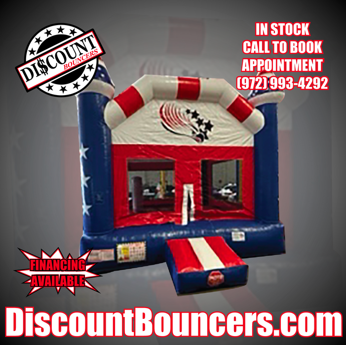 B-130 13'x13' Patriot Bounce House