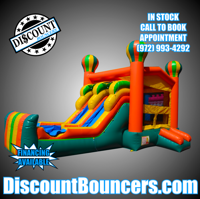 C-213 13' x 24' Balloon Double Lane Wet/Dry Combo