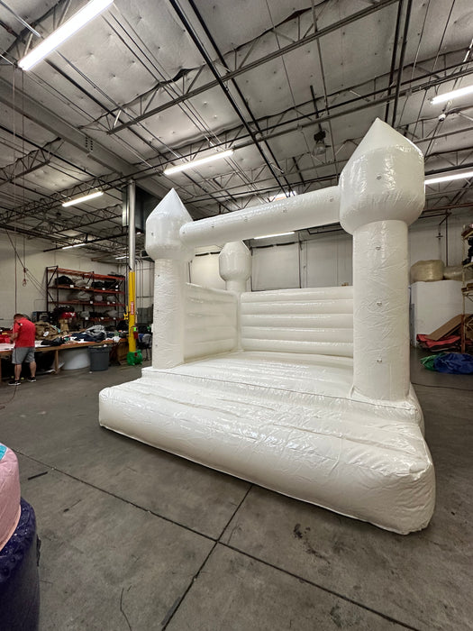 B-116 13' x 13' White Castle Bounce House
