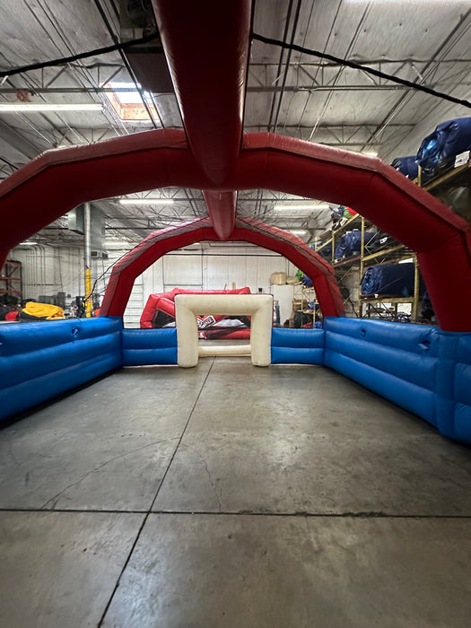 USED  Inflatable Soccer Field Red