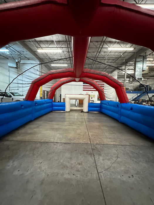 USED  Inflatable Soccer Field Red