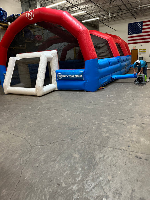 USED  Inflatable Soccer Field Red