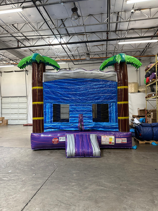 B-111 13' x 13' Tropical Blue Bounce House