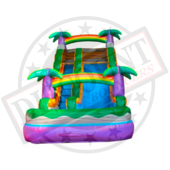 S-305 16' Purple Tropical  Wet/Dry Slide