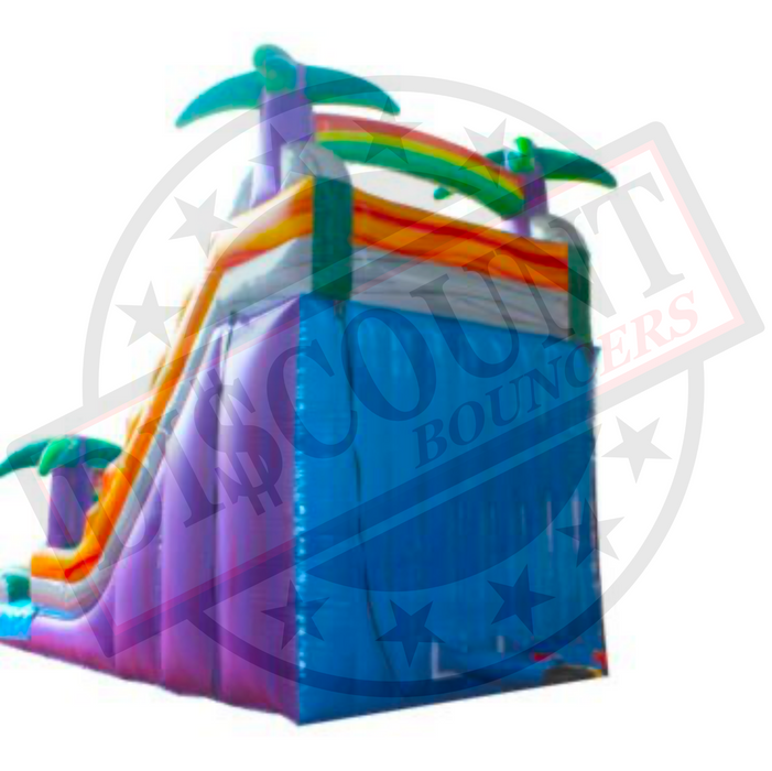 S-305 16' Purple Tropical  Wet/Dry Slide