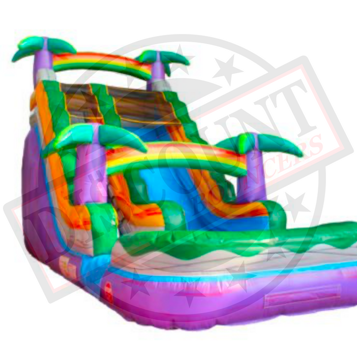 S-305 16' Purple Tropical  Wet/Dry Slide