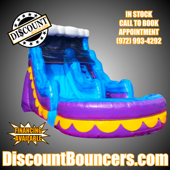 S-306 16' Purple Wave Wet/Dry Slide