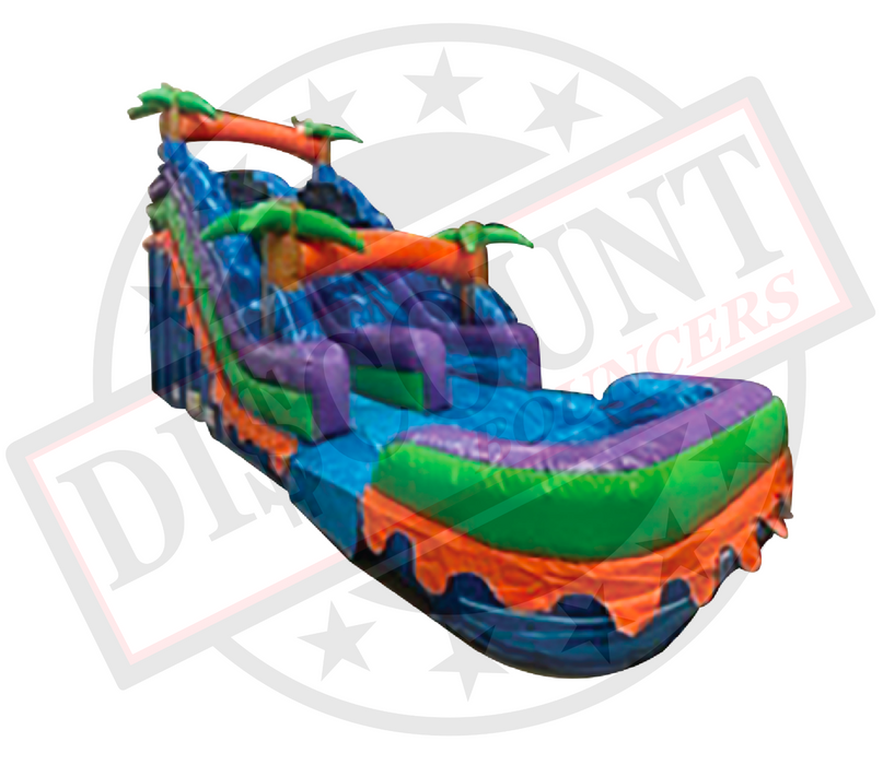 S-307 16' Tropical Blue Wet-Dry Slide