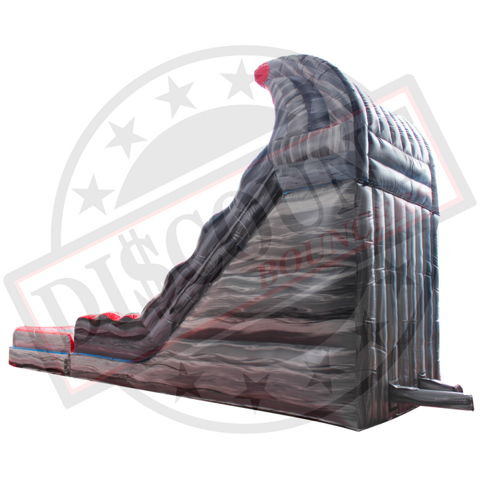 S-308 18' Grey Marble Wet-Dry Slide
