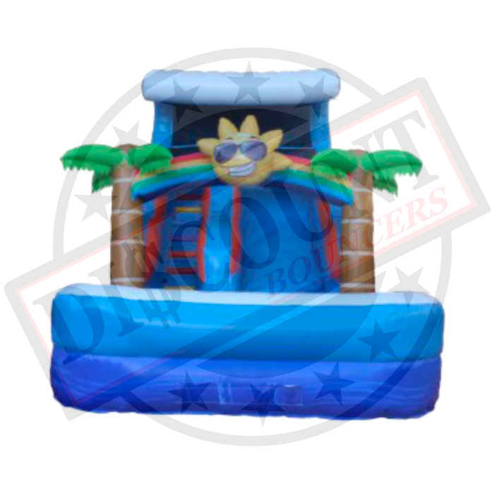 S-313 18' Tropical sun Wet-Dry Slide W-Pool