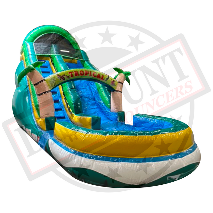S-314 18' Tropical Wet-Dry Slide W-Pool