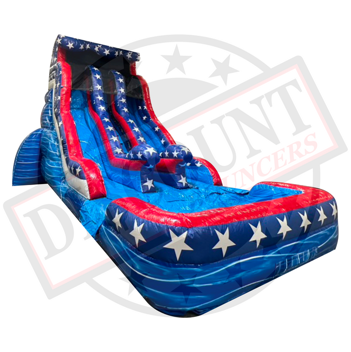 S-320 18' Patriot Dual Lane Wet/Dry Slide