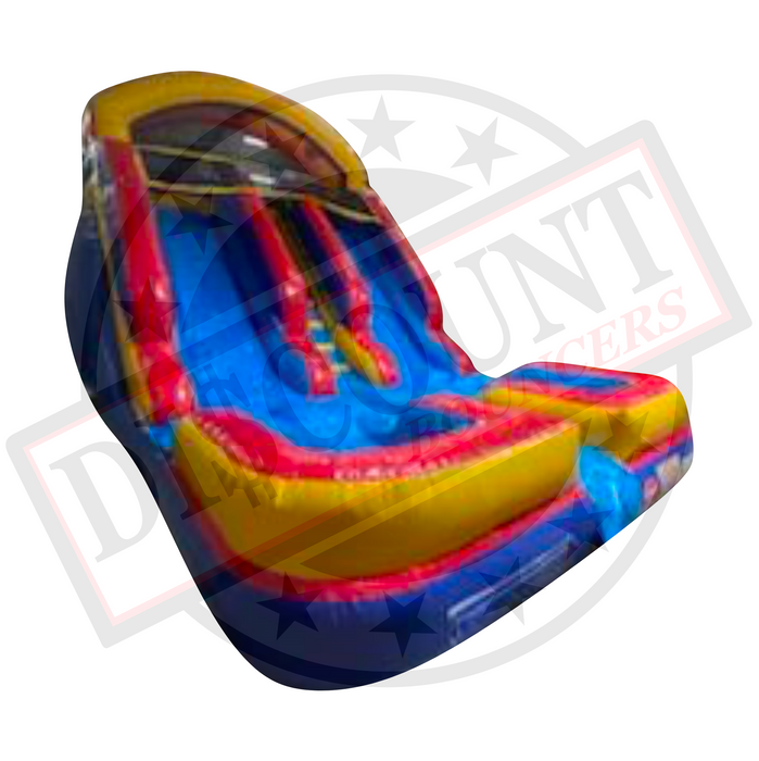 S-322 18' Modular Dual Lane Wet/Dry Slide