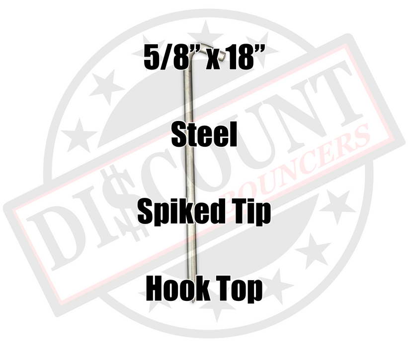 A-2 18" Hook Stakes Heavy Duty