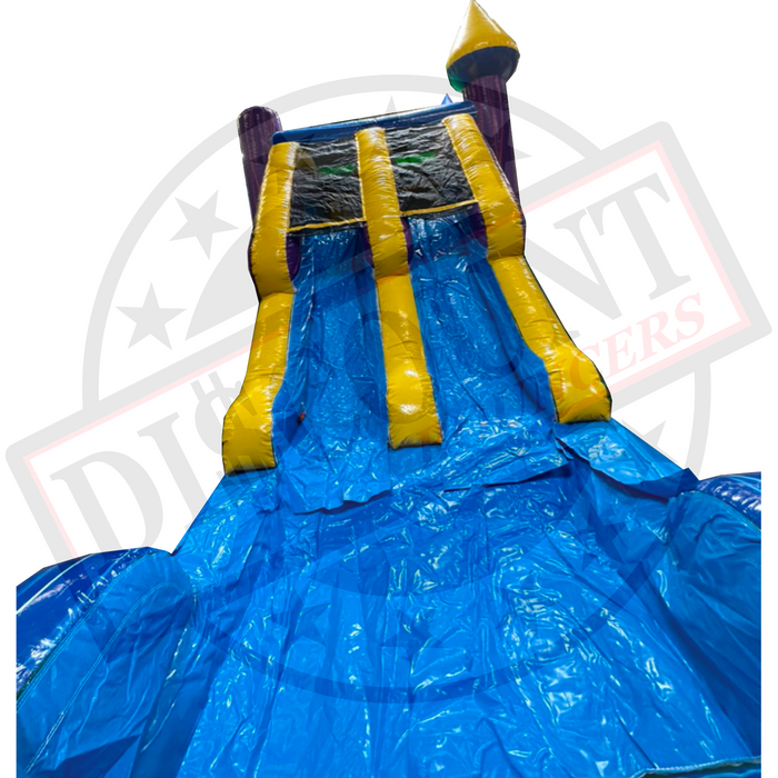 C-208 13' x 24' Yellow Castle Dual Lane Wet/Dry Combo