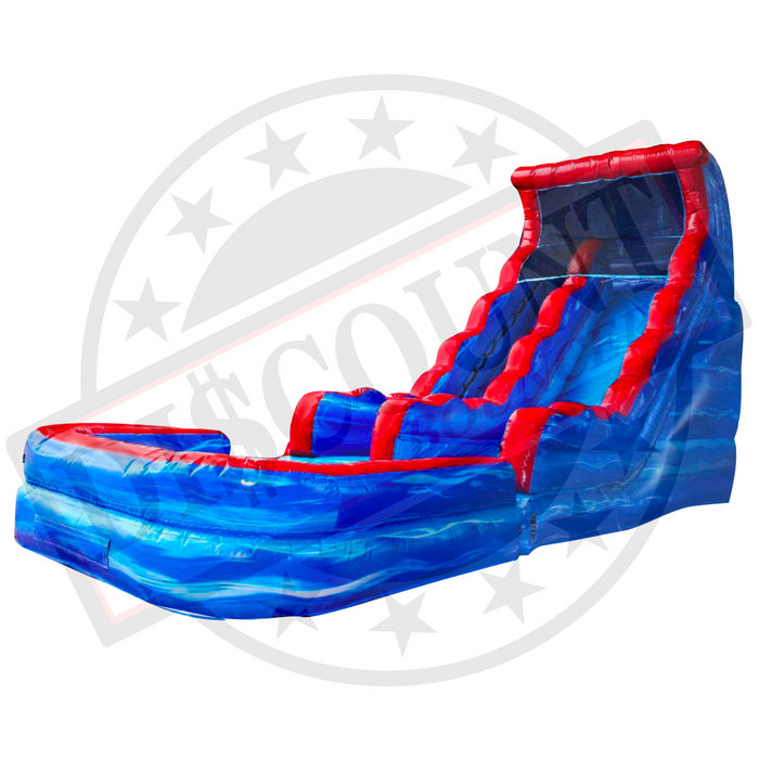 S-309 18' Blue Marble Wet-Dry slide w-Pool