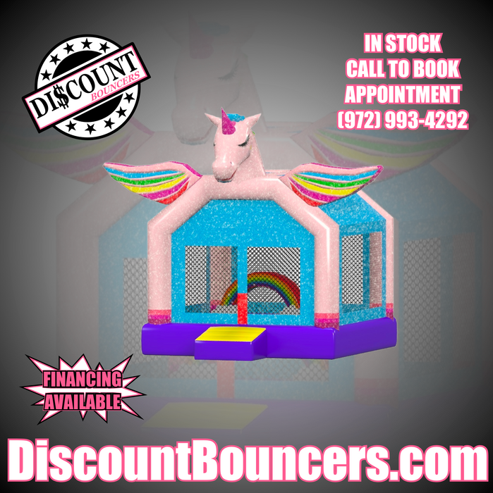 B-102 13' x 13' Unicorn Bounce House